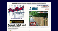 Desktop Screenshot of probuiltfence.net